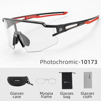 Gafas de Ciclismo Half Frame – Fotocromáticas o Polarizadas, 8 Colores, Unisex