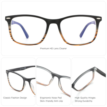 Gafas Anti Luz Azul Cuadradas – Montura Flexible, Unisex