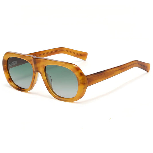 Gafas de Sol Redondas Oversize – Acetato Premium Polarizado, Unisex