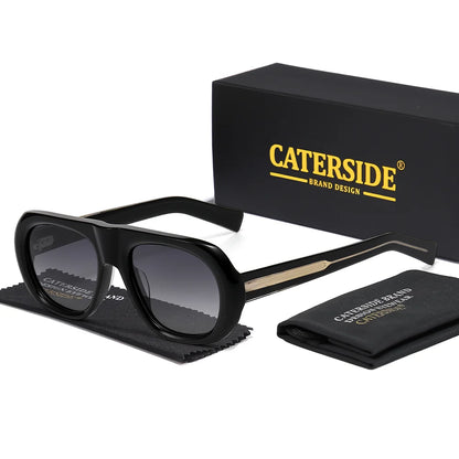 Gafas de Sol Redondas Oversize – Acetato Premium Polarizado, Unisex