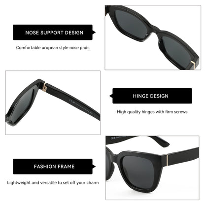 Gafas de Sol Mariposa Polarizadas – Montura Gruesa, Devolución Gratis, Mujer