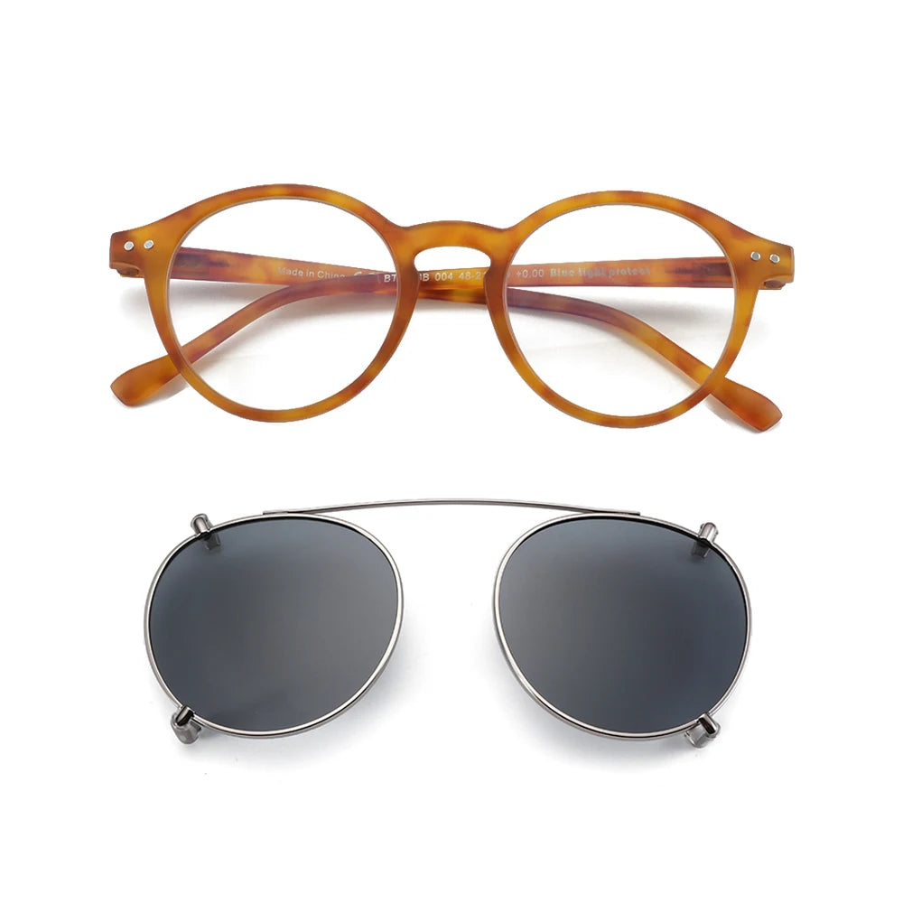 Gafas Anti Luz Azul con Clip-On Solar Polarizado – 2 en 1, Unisex