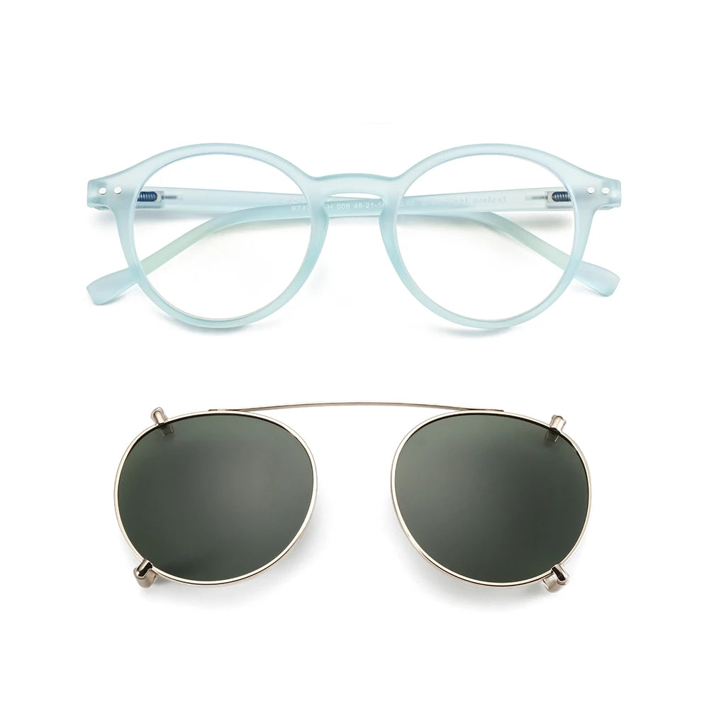 Gafas Anti Luz Azul con Clip-On Solar Polarizado – 2 en 1, Unisex