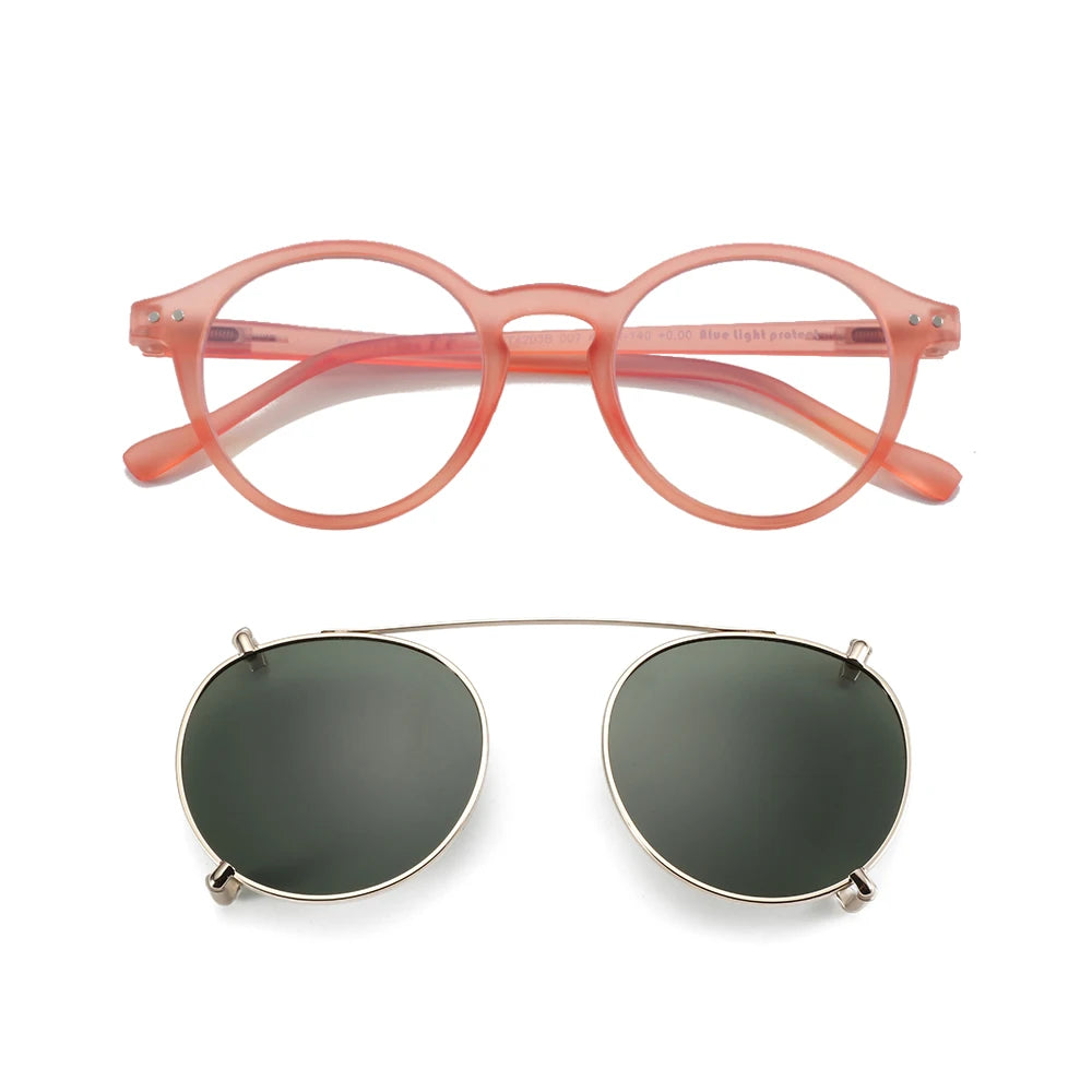 Gafas Anti Luz Azul con Clip-On Solar Polarizado – 2 en 1, Unisex