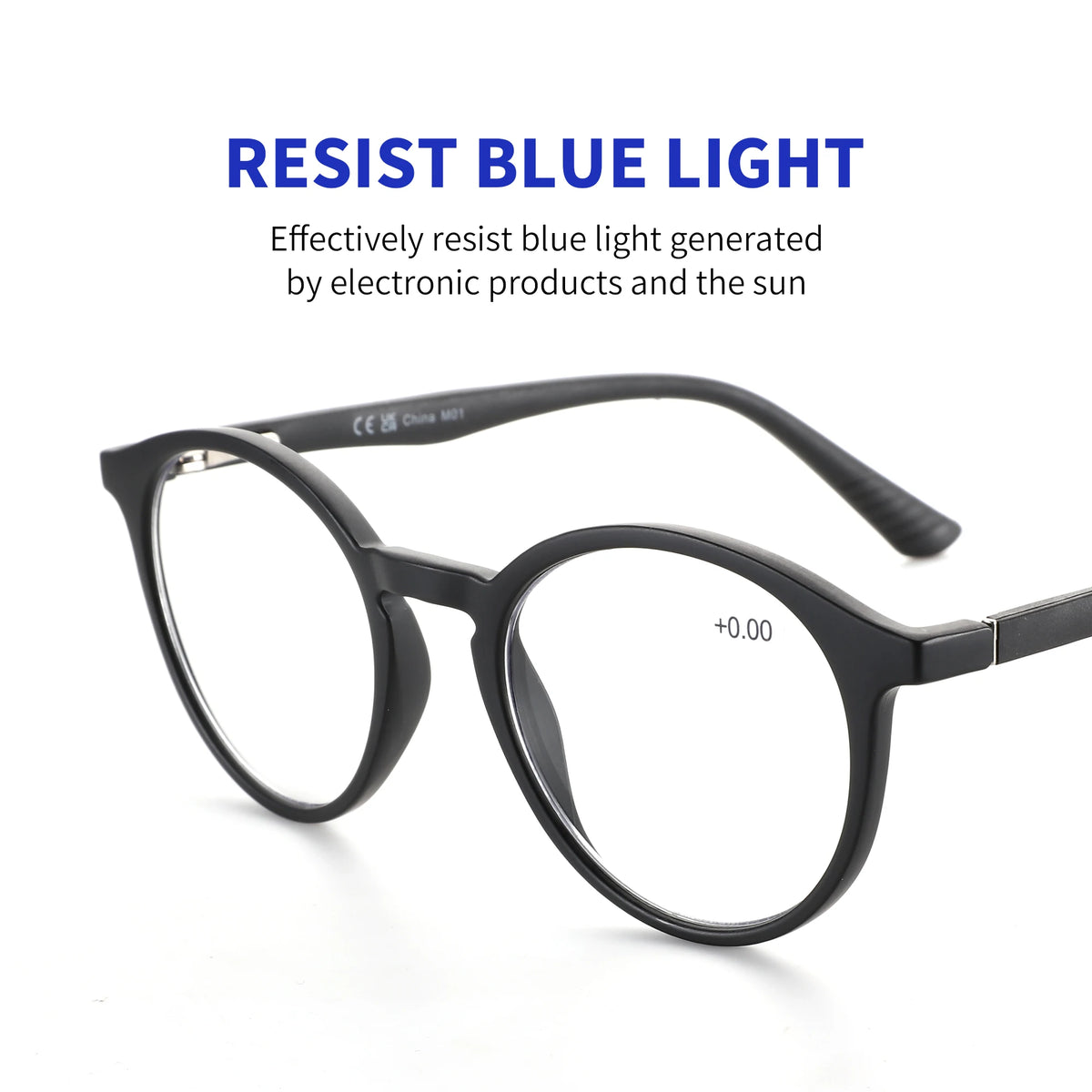 Gafas Anti Luz Azul Redondas – Montura Ligera, Unisex