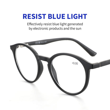 Gafas Anti Luz Azul Redondas – Montura Ligera, Unisex