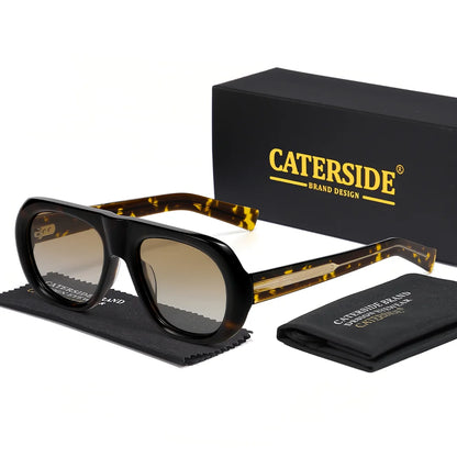 Gafas de Sol Redondas Oversize – Acetato Premium Polarizado, Unisex