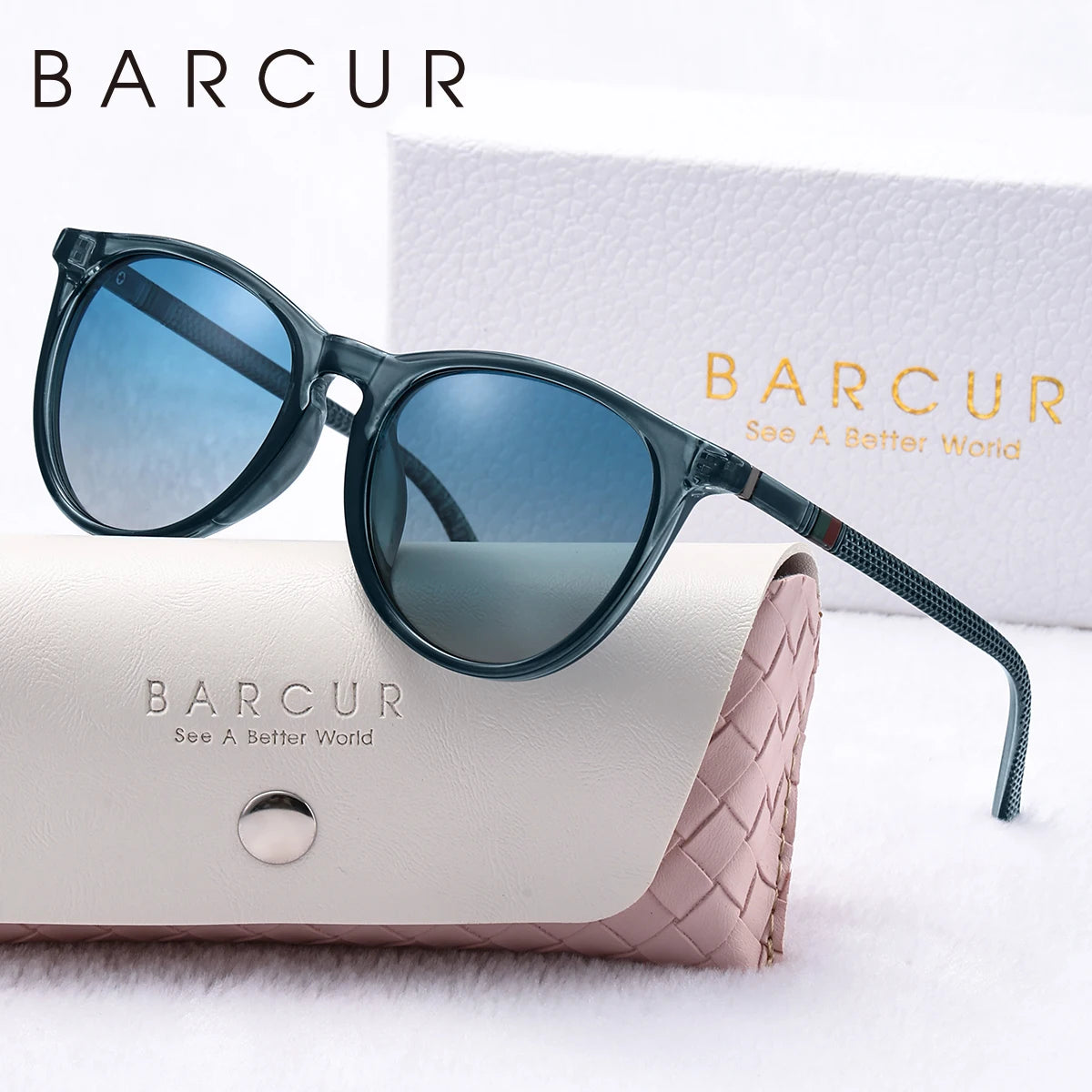 Gafas de Sol Redondas Polarizadas – PC Ligero, Mujer