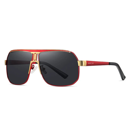 Gafas de Sol Oversized Cuadradas Polarizadas Degradé – Acero, Hombre