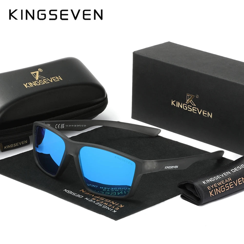 Gafas de Sol Rectangulares TR90 Textura Carbono Polarizadas – Deportivo, Unisex
