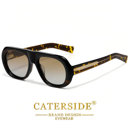 Gafas de Sol Redondas Oversize – Acetato Premium Polarizado, Unisex