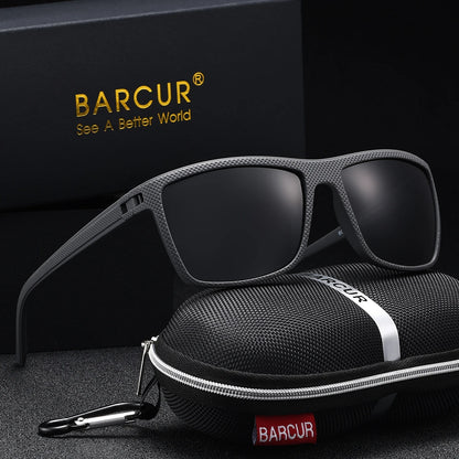 Gafas de Sol Rectangulares Polarizadas – PC Ligero, Hombre