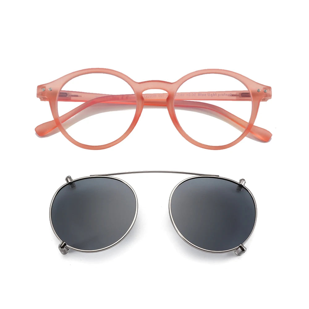 Gafas Anti Luz Azul con Clip-On Solar Polarizado – 2 en 1, Unisex