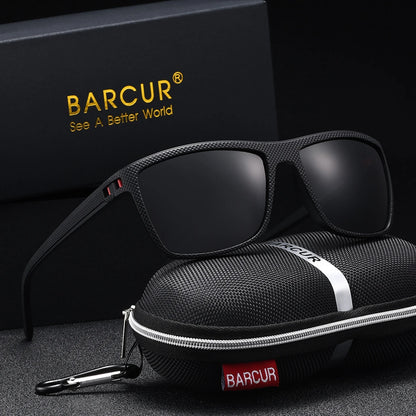 Gafas de Sol Rectangulares Polarizadas – PC Ligero, Hombre