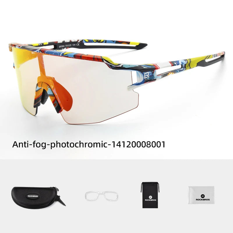 Gafas de Ciclismo Half Frame – Fotocromáticas o Polarizadas, 8 Colores, Unisex