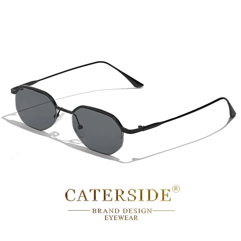 Gafas de Sol Poligonales Retro – Marco de Cobre, Unisex