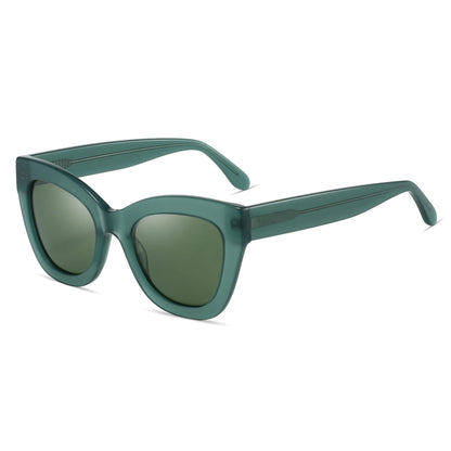 Gafas de Sol Ojo de Gato Chunky Polarizadas – Acetato Artesanal, Mujer