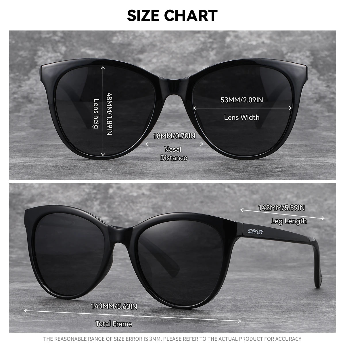 Gafas de Sol Ojo de Gato Polarizadas – Ultraligeras 22g, con Estuche, Mujer