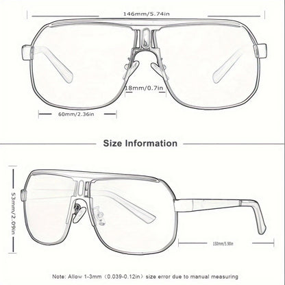 Gafas de Sol Oversized Cuadradas Polarizadas Degradé – Acero, Hombre