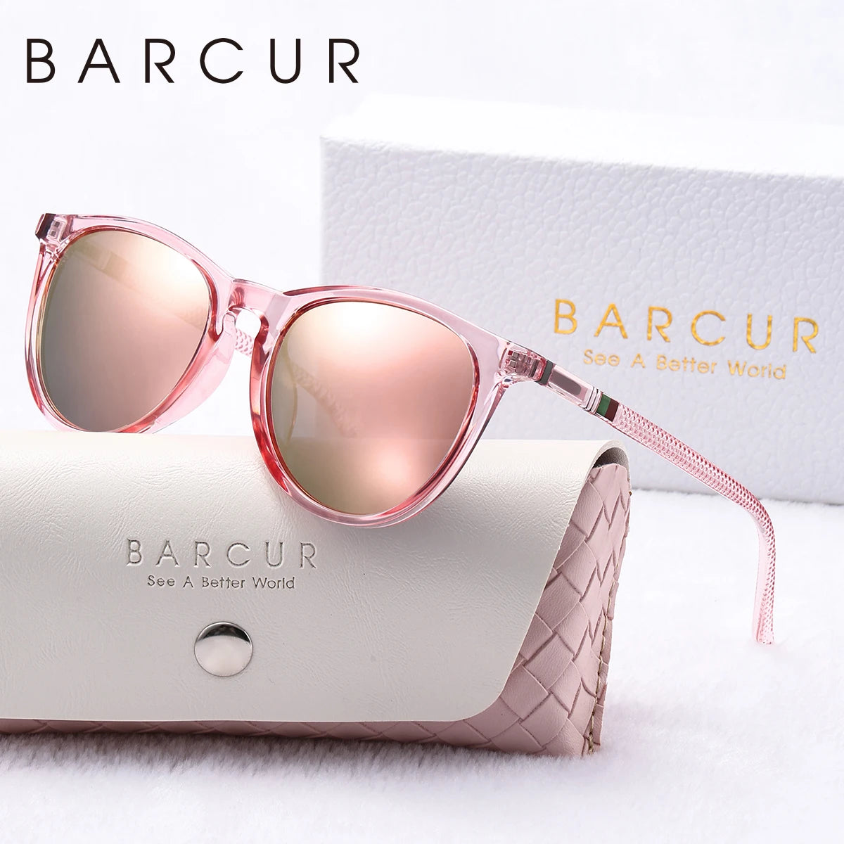 Gafas de Sol Redondas Polarizadas – PC Ligero, Mujer