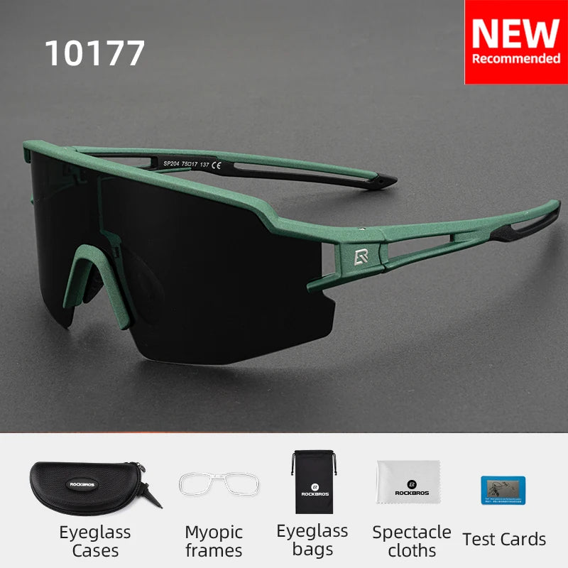 Gafas de Ciclismo Half Frame – Fotocromáticas o Polarizadas, 8 Colores, Unisex