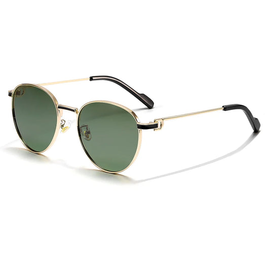 Gafas de Sol Redondas Polarizadas – Montura Metal Fina, Unisex