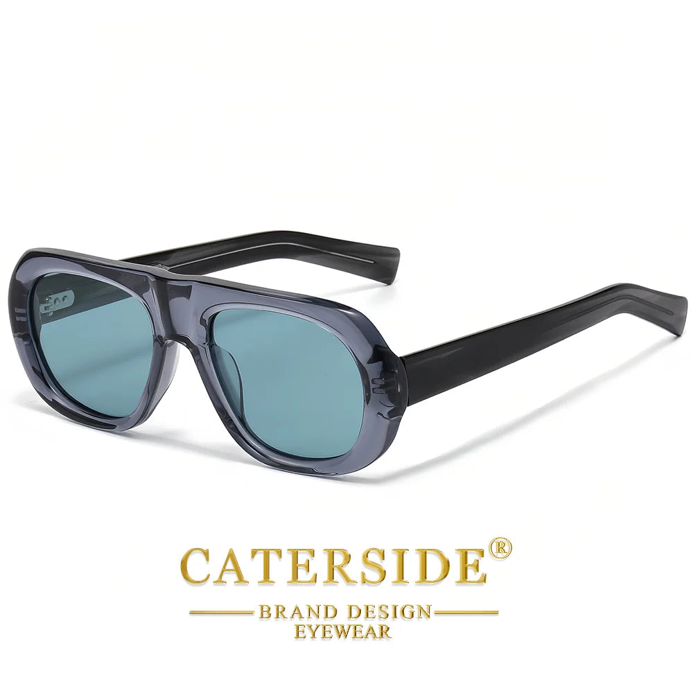 Gafas de Sol Redondas Oversize – Acetato Premium Polarizado, Unisex