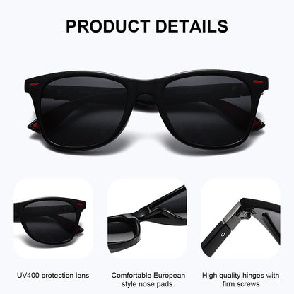 Gafas de Sol Wayfarer Deportivas Polarizadas – Antideslizante, 6 Colores, Unisex