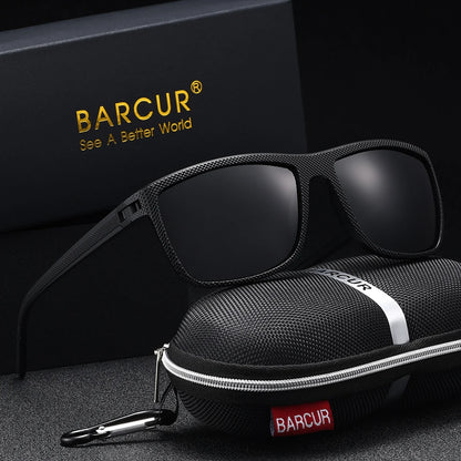 Gafas de Sol Rectangulares Polarizadas – PC Ligero, Hombre