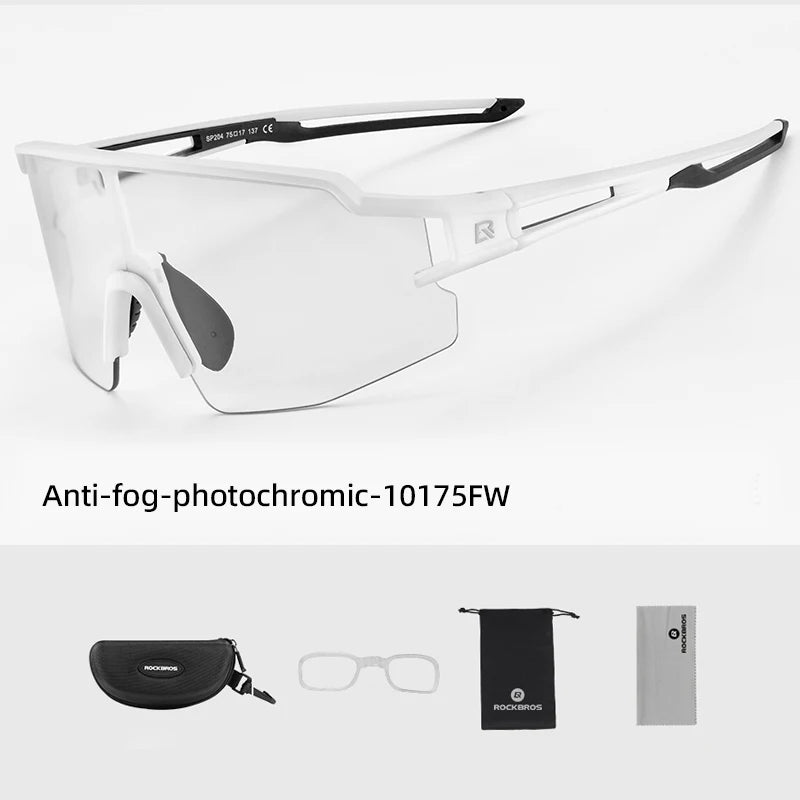 Gafas de Ciclismo Half Frame – Fotocromáticas o Polarizadas, 8 Colores, Unisex