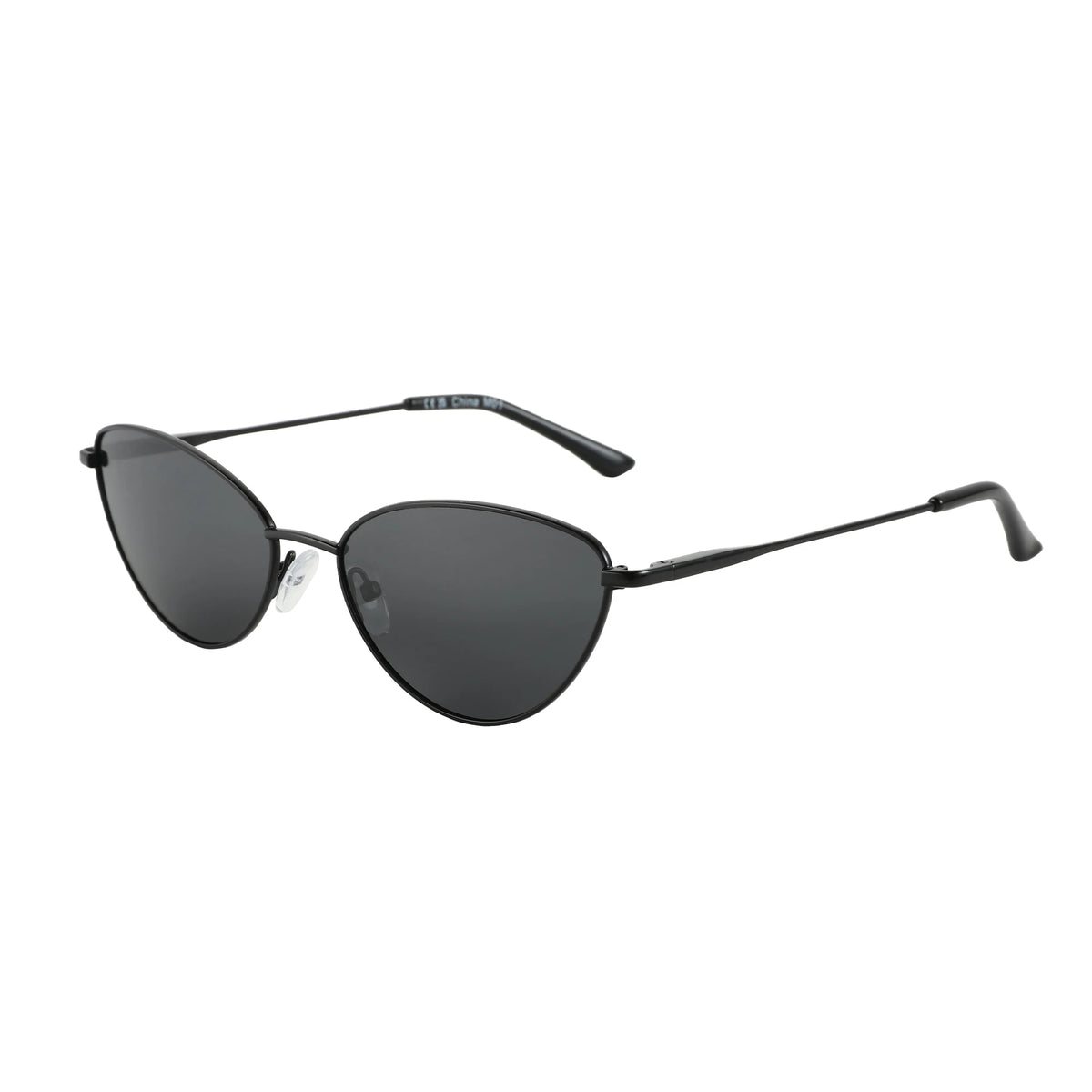 Gafas de Sol Ojo de Gato Polarizadas – Montura Metálica Fina Dorada, Mujer
