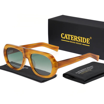 Gafas de Sol Redondas Oversize – Acetato Premium Polarizado, Unisex