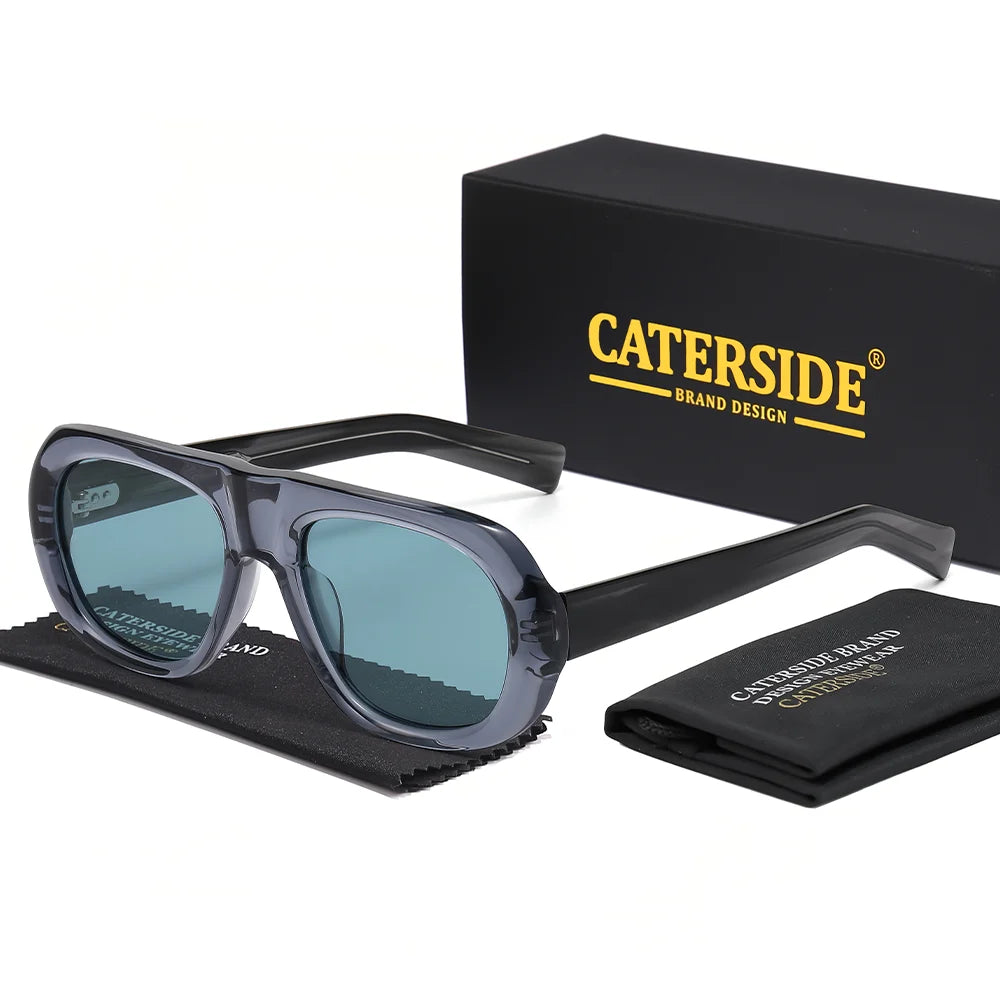 Gafas de Sol Redondas Oversize – Acetato Premium Polarizado, Unisex