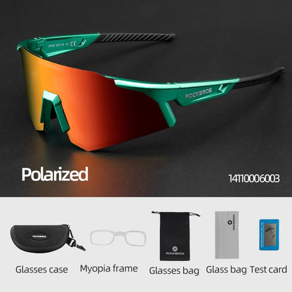 Gafas de Ciclismo Fotocromáticas Polarizadas – Compatible con Miopía, TR90, Unisex