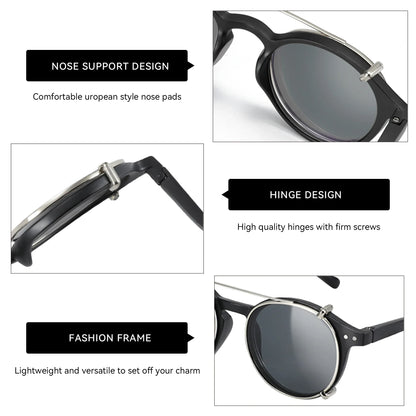 Gafas Anti Luz Azul con Clip-On Solar Polarizado – 2 en 1, Unisex