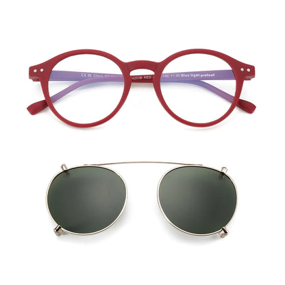 Gafas Anti Luz Azul con Clip-On Solar Polarizado – 2 en 1, Unisex