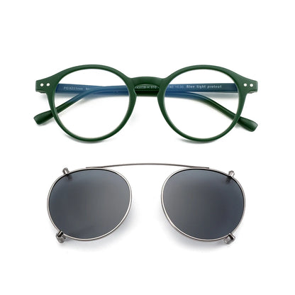Gafas Anti Luz Azul con Clip-On Solar Polarizado – 2 en 1, Unisex
