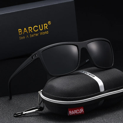 Gafas de Sol Rectangulares Polarizadas – PC Ligero, Hombre