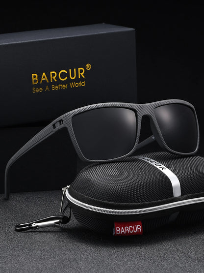 Gafas de Sol Rectangulares Polarizadas – PC Ligero, Hombre