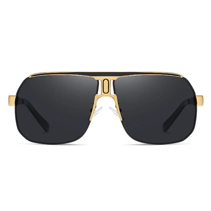 Gafas de Sol Oversized Cuadradas Polarizadas Degradé – Acero, Hombre