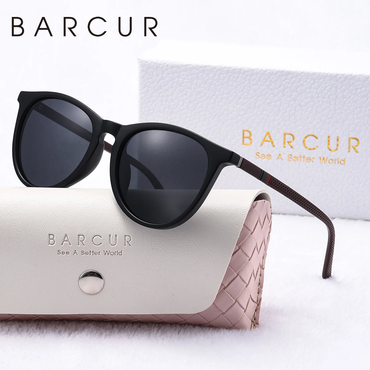 Gafas de Sol Redondas Polarizadas – PC Ligero, Mujer