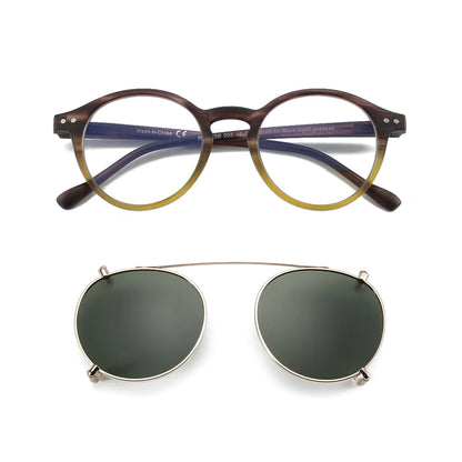 Gafas Anti Luz Azul con Clip-On Solar Polarizado – 2 en 1, Unisex