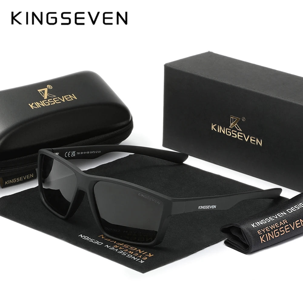 Gafas de Sol Rectangulares TR90 Textura Carbono Polarizadas – Deportivo, Unisex