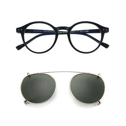 Gafas Anti Luz Azul con Clip-On Solar Polarizado – 2 en 1, Unisex