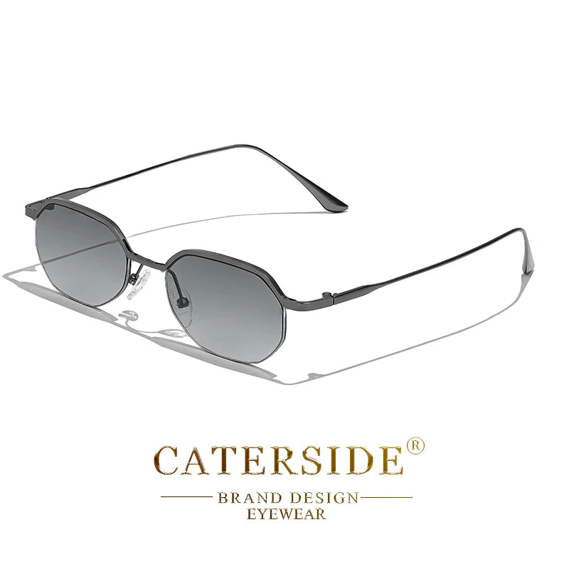 Gafas de Sol Poligonales Retro – Marco de Cobre, Unisex