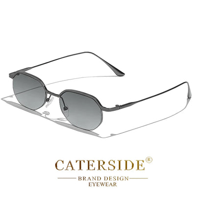 Gafas de Sol Poligonales Retro – Marco de Cobre, Unisex