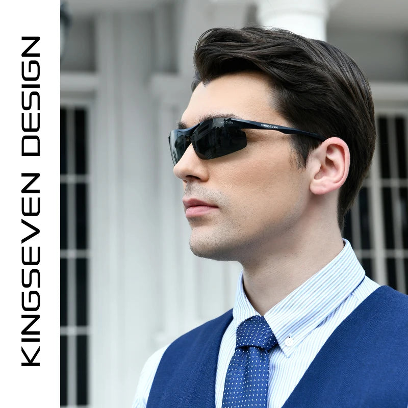 Gafas de Sol Deportivas Sin Montura Polarizadas – Aluminio, 5 Colores, Unisex