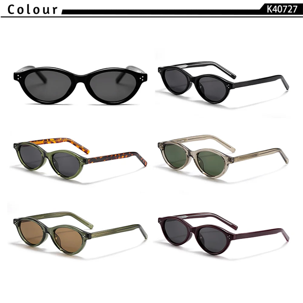 Gafas de Sol Ojo de Gato Oval Retro – TR90, Mujer
