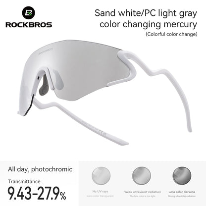 Gafas de Ciclismo Fotocromáticas TR90 – Antiviento UV400, Unisex