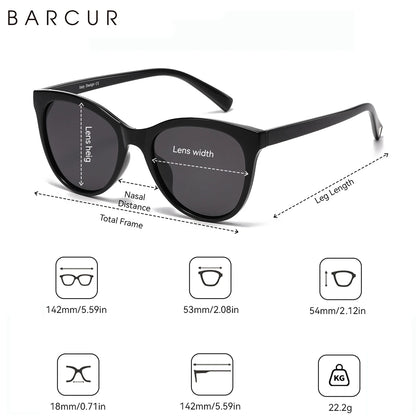 Gafas de Sol Ojo de Gato Polarizadas – Ultraligeras 22g, con Estuche, Mujer